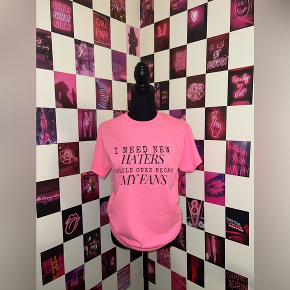 Hand Crafted Tops - I need new haters Tshirt